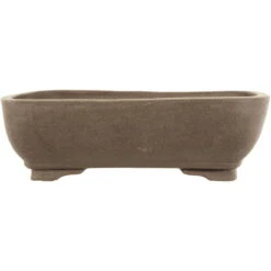 Bonsaischale 26x19.5x8cm Grau Rechteckig Unglasiert