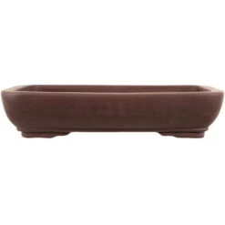 Bonsaischale 43x35x8.5cm Braun Rechteckig Unglasiert