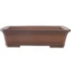 Bonsaischale 46x36.5x12cm Antik-Braun Rechteckig Unglasiert