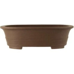 Bonsaischale 57.5x45.5x16cm Braun Oval Unglasiert