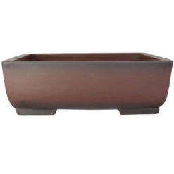 Bonsaischale 79x59x26cm Antik-Braun Rechteckig Unglasiert