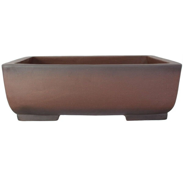 Bonsaischale 79x59x26cm Antik-Braun Rechteckig Unglasiert