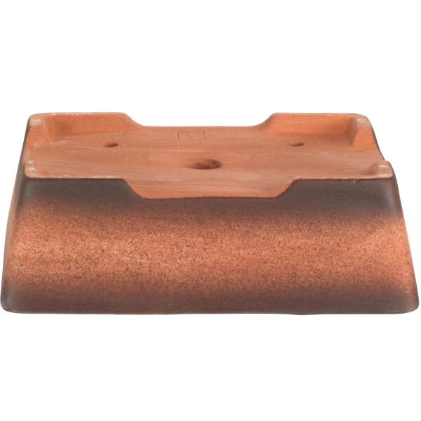 Bonsaischale 15x11x5cm Antik-Rotbraun Rechteckig Unglasiert – Bild 2