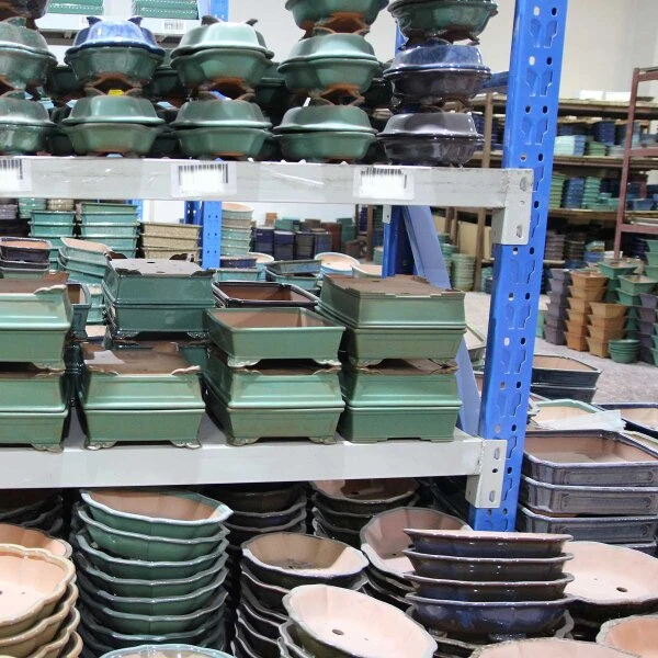 Bonsaischale 15x11x4.5cm Antik-Rotbraun Oval Unglasiert – Bild 6