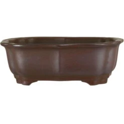 Bonsaischale 20.5x15x7cm Antik-Rotbraun Sonstige Form Unglasiert