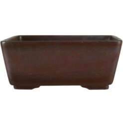 Bonsaischale 21x21x8.5cm Dunkelbraun Sonstige Form Unglasiert