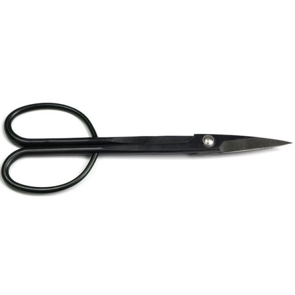 Bonsaischere, Lang, 21cm, Solide, Schwarz-Geschliffen